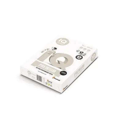 Papel fotocopiadora iq premium din a4 100 gramos paquete de 500 hojas