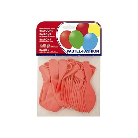 GLOBOS PASTEL ROSA BOLSA DE 20 UNIDADES