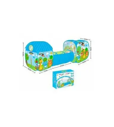 TUNEL ZOO ANIMALES PLEGABLE 3 EN 1 BEBÉ INFANTIL