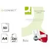 Papel q-connect foto mate doble cara din a4 para fotocopiadoras e impresoras ink jet bolsa de 50 hojas 220