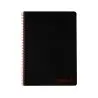 Cuaderno espiral liderpapel a5 micro wonder tapa plastico 120h 90g cuadro 5mm 5 bandas 6 taladros color negro