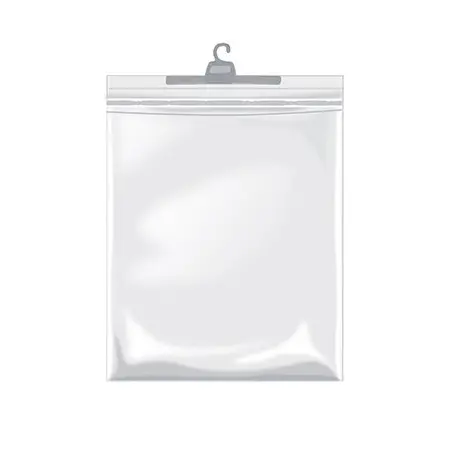 bolsa de plástico con adhesivo y percha SORIA