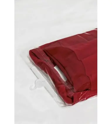 bolsa de plástico con adhesivo y percha SORIA