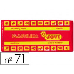 Plastilina jovi 71 rojo -unidad -tamaño mediano.
