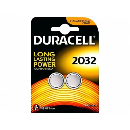 Pila duracell alcalina boton cr2032 blister 2 unidades