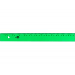 Regla liderpapel 30 cm acrilico verde