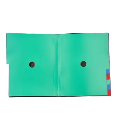 Carpeta liderpapel clasificadora polipropileno din a4 negra -portafirmas -12 departamentos