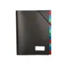 Carpeta liderpapel clasificadora polipropileno din a4 negra -portafirmas -12 departamentos