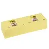 BLOC DE NOTAS ADHESIVAS QUITA Y PON POST-IT SUPER STICKY 76X76 MM CON 12 BLOC AMARILLO CANARIO