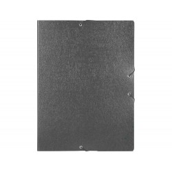 Carpeta proyectos liderpapel folio lomo 50mm carton gofrado gris