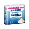 Papel higienico scottex megarrollo doble largo paquetede 9 rollos
