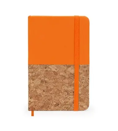LIBRETA IRIS Bloc de notas A6. Tapa rígida mixta corcho / polipiel