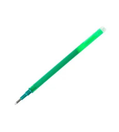 Recambio boligrafo q-connect retractil kf11060 borrable verde caja de 3 unidades