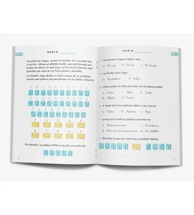 Cuaderno rubio competencia lectora 1 mundo sensaciones