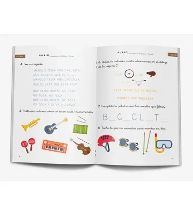 Cuaderno rubio iniciacion a la lectura + 5 años