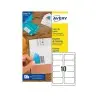 Etiqueta adhesiva cubriente avery permanente para impresora laser blanca 99,1x57 mm caja de 250 unidades