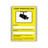 Pictograma archivo 2000 camaras de vigilancia en grabacion las 24 horas pvc amarillo luminiscente 210x297