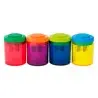 Sacapuntas milan collection plastico 2 usos + 4 gomas 430