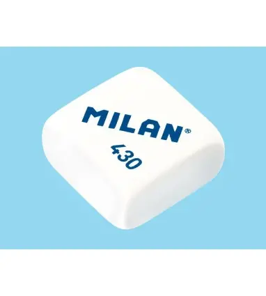 Sacapuntas milan collection plastico 2 usos + 4 gomas 430
