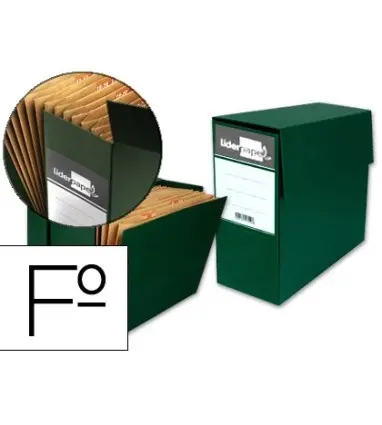 Caja transferencia con fuelle folio verde