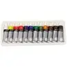 Pintura acrilica daler rowney simply caja de 12 colores surtidos tubo de 12 ml