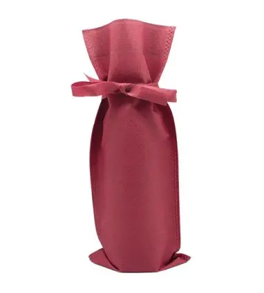 Bolsa Para Botella Vino de 15.00 X 35.00 con tira para lazo