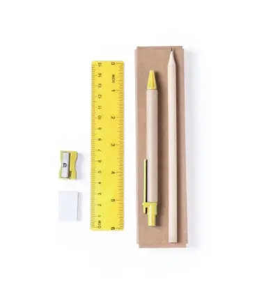 Set 5 piezasGABON (lapicero, boligrafo, regla, goma y sacapuntas) DONATI LIZANA