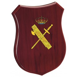 Metopa madera con forma 29,5 x 20 cm escudo Guardia Civil...