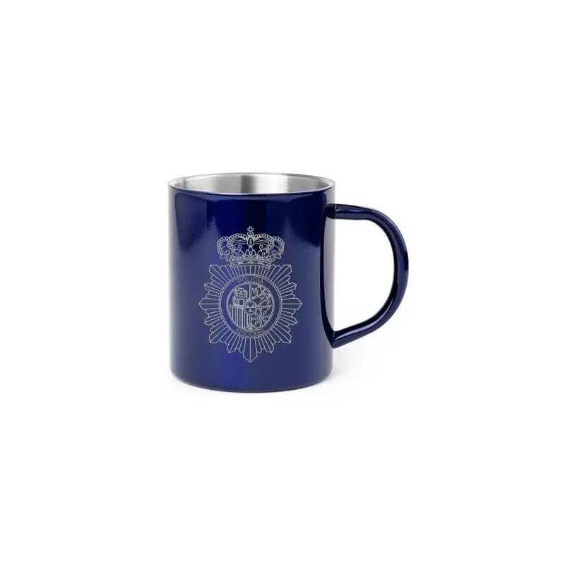 Taza Acero Inoxidable Policia Nacional