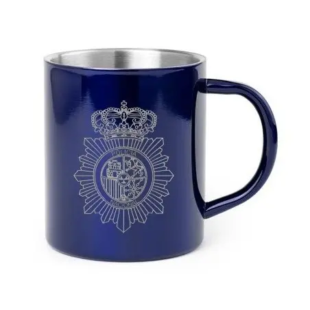Taza Acero Inoxidable Policia Nacional