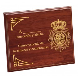 Placa Conmemorativa madera (210x165mm) Personalizable...