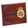 Placa Conmemorativa madera (210x165mm) Personalizable Policía Nacional grabada a color