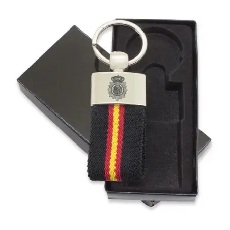 Llavero cinturon Bandera España Policia Nacional