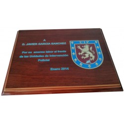 Placa Conmemorativa madera (240x195mm) Personalizada a...