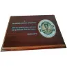 Placa Conmemorativa madera (210x165mm) Personalizable Guardia Civil de Trafico grabada a color