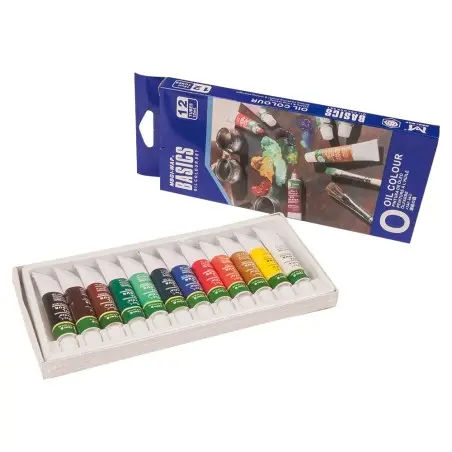 Pintura oleo artist caja carton de 12 colores surtidos tubo de 12 ml