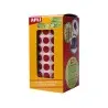 Gomets autoadhesivos circulares 10,5 mm rojo en rollo