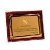 Placa madera con chapa Dorada en Color sublimable (245x195mm) Totalmente Personalizable Guardia Civil