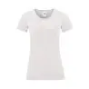 CAMISETA Fruit of the Loom MUJER BLANCA ICONIC