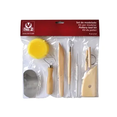 INSTRUMENTOS DE MODELAR ARCILLA SIO COMPUESTO POR 8 PIEZAS