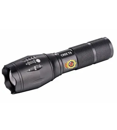 LINTERNA Policia Nacional color Q-CONNECT TELESCOPICA ALUMINIO MODO ALUMBRADO ALTO MEDIO BAJO ESTROBOSCOPIO SOS APAGADO