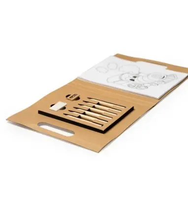 SET ESCRITURA RESOL con dibujo, lapiceros, sacapuntas y goma