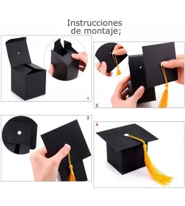 SET 12 CAJITAS GRADUACIÓN DECORACIÓN