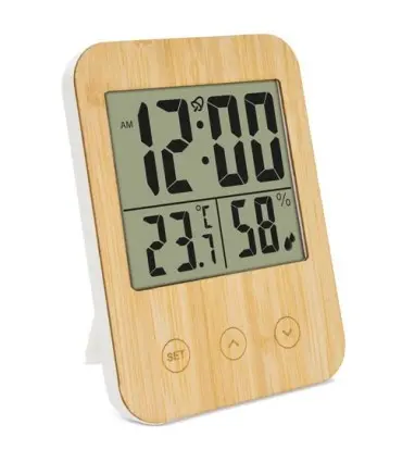 TERMOMETRO HIGROMETRO DE BAMBU "BIRMANIA"