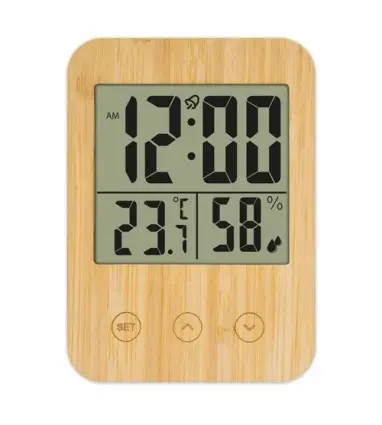 TERMOMETRO HIGROMETRO DE BAMBU "BIRMANIA"