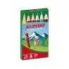 Lapices de colores alpino 651 caja de 6 colores cortos