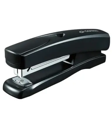 Grapadora q-connect kf01231 metalica negra -capacidad 20 hojas