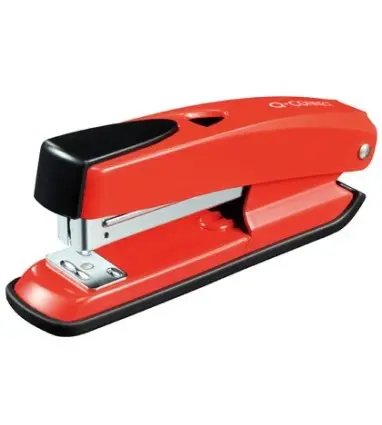 Grapadora q-connect kf02152 plastico abs roja -capacidad 20 hojas