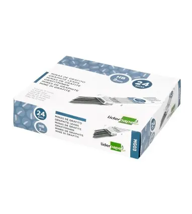 Minas liderpapel grafito de 2 mm estuche de 12 minas