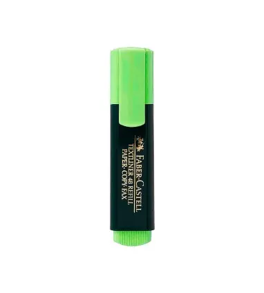 Rotulador faber castell fluorescente textliner 48 verde